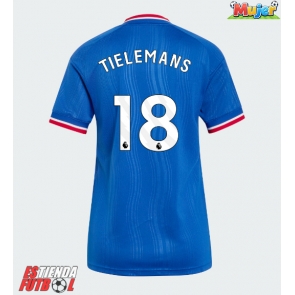Manchester United Youri Tielemans #18 Segunda Equipación Mujer 2026-27 Manga Corta